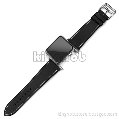 France Calf Leather Strap Bracelet Leather Watch Band For Apple Watch Strap